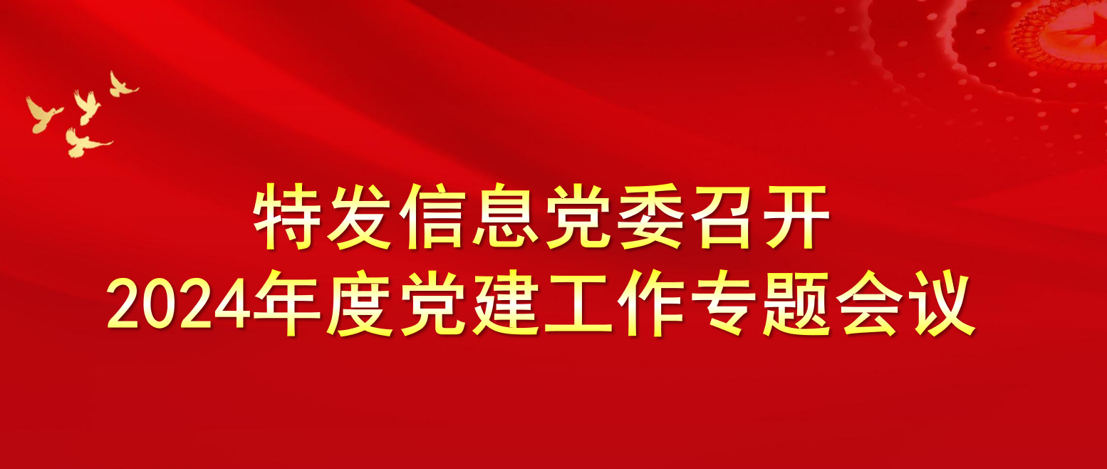 特发信息党委召开2024年度党建工作专题会议