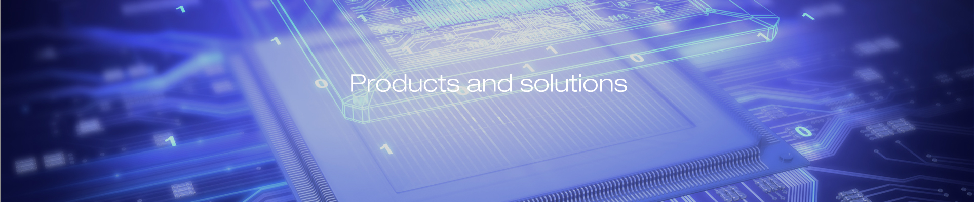 products and solutions